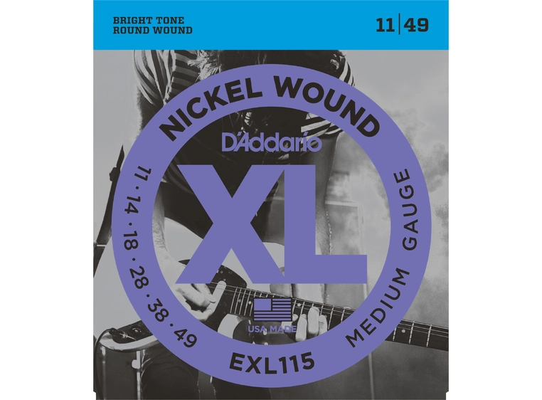 D'Addario EXL115 El. gitar strenger (011-049) 